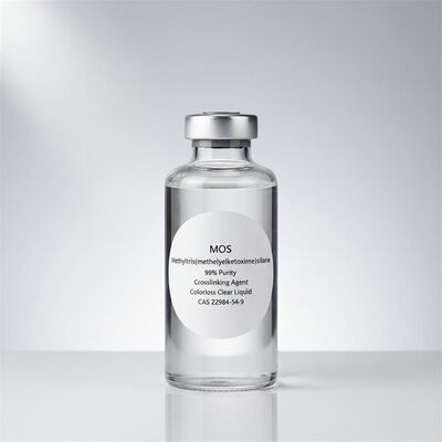 MOS Methyltris ((methylethylketoxime) silano 99% Pureza Agente de enlace cruzado Incolor Líquido transparente CAS 22984-54-9